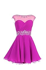 Short Backless Chiffon/Silk Homecoming Dress/Prom Dress/Party Dress 