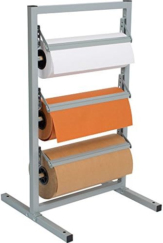 Bulman T368R-12 12" Three Deck Tower Paper Rack with Straight Edge Blade