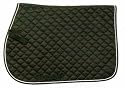 WHITE BLACK Square Quilted Cotton Comfort Saddle Pad