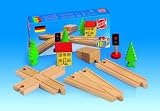 Eigenschaften HEROS 44132 / Holzschienenbahn Kreuzungs-Weichen Set
