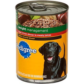 Pedigree Weight Management Beef & Liver Ground Dinner in Meaty Juices