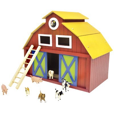 41jVV9EcIsL Deluxe Wooden Barn Playset
