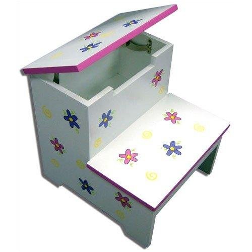 Kitchen: LC Creations LC510SD Springtime Daisies Storage Stepstool by LC Creations