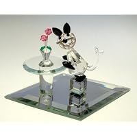 Crystal Cat At Table