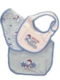 Snoopy Bib & Burp Cloth Set - Blue - Not Applicable