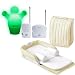 Baby Delight Supreme Snuggle Nest Set (Beige with Incline Wedge and Soothing Sounds) Set includes a Crystal Clear Monitor by Safety 1st Plus a fun Mobi Tykelight Jnr night light