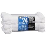 1888 Mills White Wash Cloths Commercial Quality - 24ct