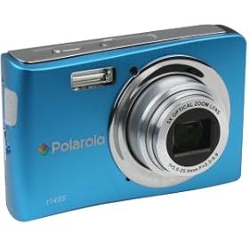 POLAROID, Polaroid t1455 14 Megapixel Compact Camera - 5 mm-25 mm - Blue (Catalog Category: Consumer Electronics / Cameras & Optics)