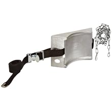 Talboys 717 Aluminum Cylinder Wall Bracket with Strap and Chain, 1.875" Length x 8.125" Width x 4.625" Height