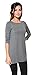 3 Pack: Loose Fit Elbow Sleeve Tunics (Black, Charcoal, Navy), Medium
