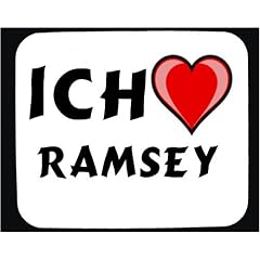 Mauspad mit Ich liebe Ramsey Dekoration
