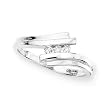 3 Diamond Anniversary Ring 1/10 ct. in 10K White Gold
