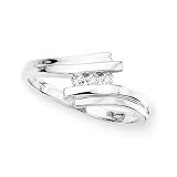 3 Diamond Anniversary Ring 1/10 ct. in 10K White Gold