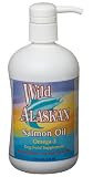 Wild Alaskan Salmon Oil, Omega-3 Dog Food Supplement, 16 Ounce Conainers (Pack of 2)