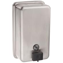 Bobrick B-2111 40 fl oz Stainless Steel Classic Series Surface-Mounted Soap Dispenser