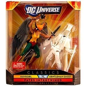  Mattel DC Universe Classics EXCLUSIVE Series 2 Pack 6-1/2 Inch Tall Action Figure Set - FATES INTERTWINED - HAWKGIRL with Thangarian Mace, Spear and Short Sword vs. GENTLEMAN GHOST with Flintlock Pistol and a Cane (V2892)
