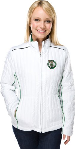 Boston Celtics Women's Bombshell White Full-Zip Jacket