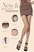 Moochi Women's 10 Denier Ultra Sheer T-crotch Silk Compression Tights