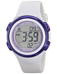 Armitron Sport Womens 45/7037WHT White  Resin Strap Digital Chronograph Watch