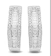 14K White Gold Diamond Earrings