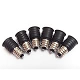 Onite 6 x E12 to E14 Transforming Adapter, Connect E14 Lamp Blub with E12 Lamp Sockets