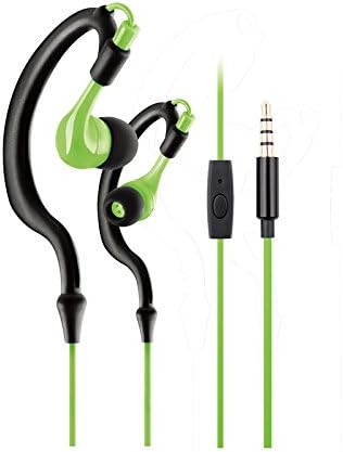 Kimmar Handfree Exercise/Running/Sports &amp; Gym Headset Earphone Headphone With Microphone For IOS Android Smartphone and Mp3 (Green)