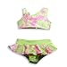 Girlfriends by Anita G - Toddler Girls 2 Piece Bikini Bathing Suit, Lime, Pink (Size 3T)