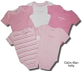 Calvin Klein 5-Pack of Baby Onesies in Pink - ON SALE