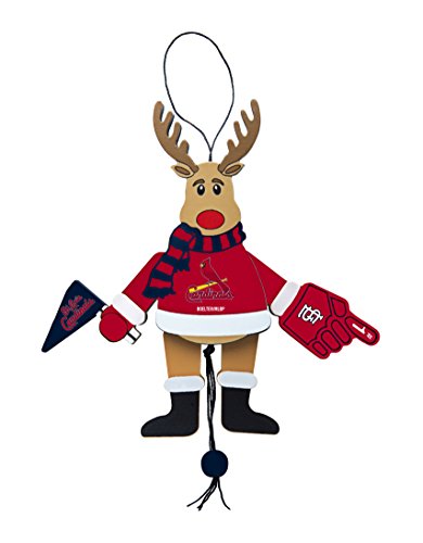 MLB St. Louis Cardinals Wooden Cheer Ornament, Brown, 5.25″ MLB St. Louis Cardinals Wooden Cheer Ornament, Brown, 5.25″