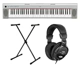 Produkt-Bild: Yamaha NP-31 Stage Piano, Set inkl. Keyboardst&auml;nder, Netzteil und Kopfh&ouml;rer, Silber