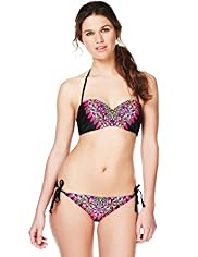 Limited Collection Feather Print Underwired Bikini Top