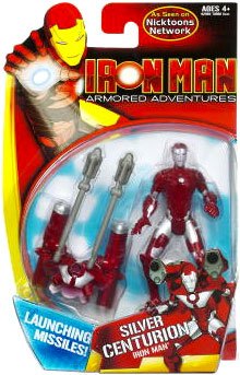 Iron Man Armored Adventures Animated Action Figure Silver Centurion Iron Man