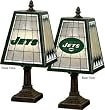 New York Jets Memory Company Art Glass Table Lamp NFL Football Fan Shop Sports Team Merchandise