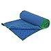 Patented Non-Slip Yoga Towel - Perfect for Wet AND Dry Conditions; 100% Ultra-absorbent and Quick Drying Microfiber; Breathable Mesh Carrying Case Included (24