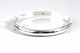 STERLING SILVER BANGLE BRACELET 58mm x 56mm x 7mm
