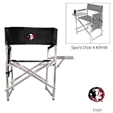 Florida State Seminoles NCAA Sports Chair (Black) (Embroidered Logo)
