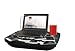Vintage Led Watch Multifunction laptop stand -BEAT PAD VINTAGE- Polaroid Camera design, Laptop Desk Table, Computer table, Lap table, Computer stands, Laptop tray, Lamp, Design Cushion, Cup Holder, Pen slot, Lightweight stand, Reading Tablet support