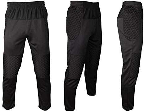 Ibuyfun Mens Football Goalkeeper Goalie Keeper Padded Jersey Long Pants Trousers