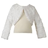 Toddler Little Girls Clothing WHITE FAUX FUR BOLERO Shrug SWEET KIDS Girl 2T-12
