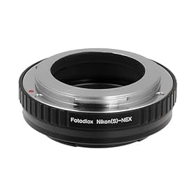 Fotodiox Lens Mount Adapter, Nikon RF Rangefinder Nikon(s) to Sony Alpha NEX E-mount Camera, fits Sony NEX-3, NEX-5, NEX-5N, NEX-7, NEX-7N, NEX-C3, NEX-F3, Sony Camcorder NEX-VG10, VG20, FS-100, FS-700