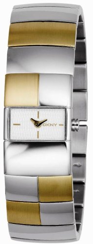 DKNY Stainless Steel Ladies Silver & Gold Bracelet Watch