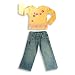 Mish Mish - Girl Long Sleeve Denim Pant Set, Orange, Blue