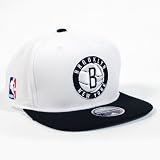 Brooklyn Nets Adidas White XL Logo Snapback Adjustable Hat