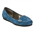 Women's Merona® Maddie Suede Penny Loafers - Teal