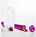 SALUS Infusion Water Bottle, Tritan Fruit Infuser for Naturally Flavored Fresh Drinking Water, Multi-Purpose Flip-top BPA-FREE, 25 Oz (750 ml)