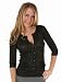 Charlotte Russe Cardigan Sweater Black Lurex Sparkle Jr. Image