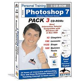Adobe Photoshop 7 Tutorial Training in 3 CDs By Keyko by Keyko