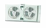 Holmes HAWF2030 Dual Blade Twin Window Fan with Thermostat