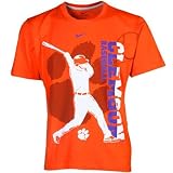 Nike Clemson Tigers Youth Baseball Graphic T-shirt - Orange (Medium)