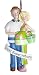 Blonde Mother-To-Be Pregnant Woman Christmas Ornament Image